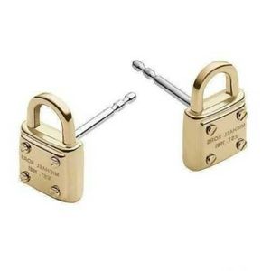 NWOT Michael Kors Mini Padlock Stud Earrings